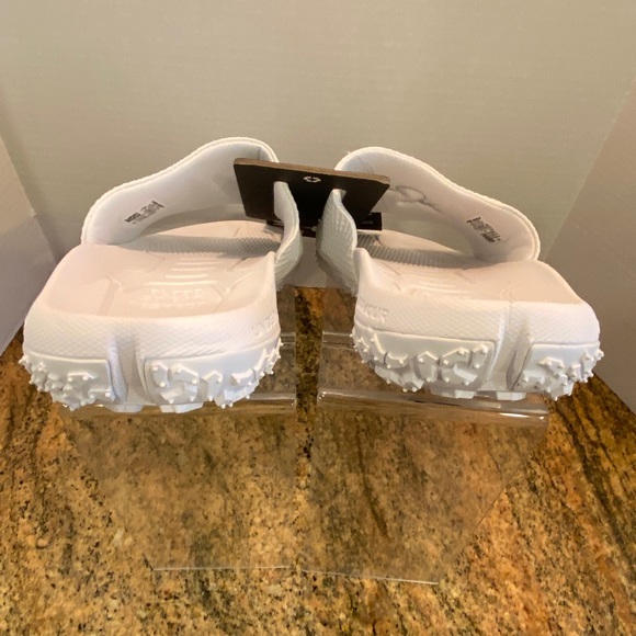 Under Armour Project Rock Slides 2.0 White Slip Ons Sandals Size 13 - Picture 5 of 12